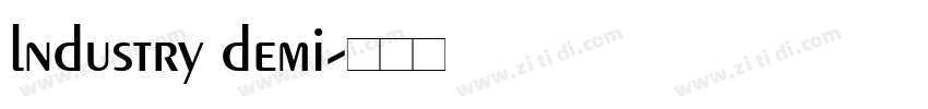 lndustry demi字体转换 lndustry demi字体转换